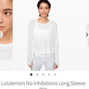 Lululemon no inhibition long sleeve shirt